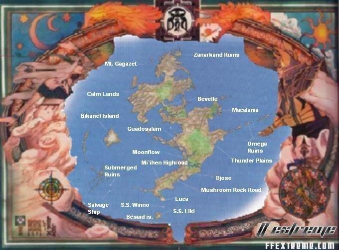 final fantasy x world map Ffx Map final fantasy x world map